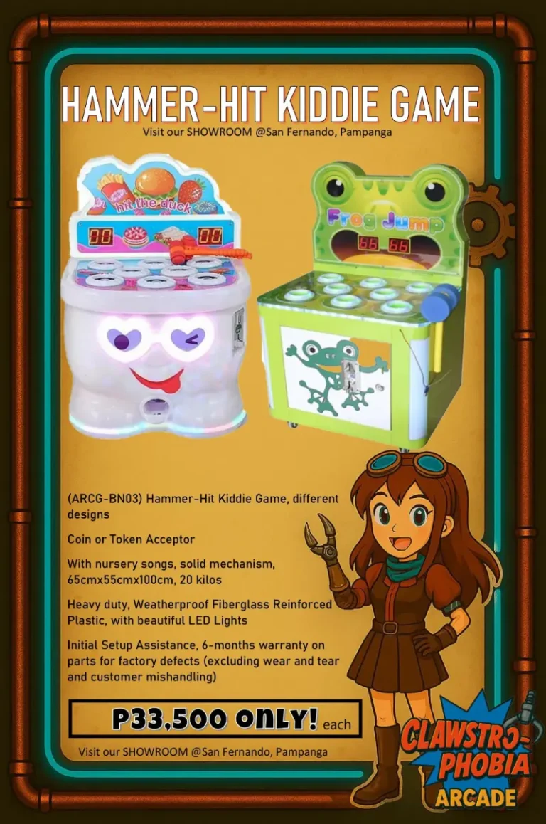 Hammer-Hit kiddie arcade machine for sale Pampanga – coin-operated game