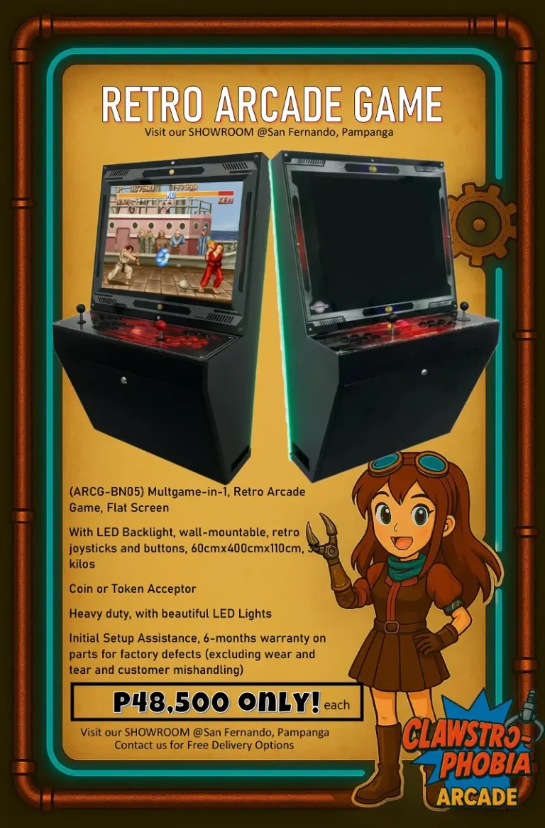 Retro arcade machine for sale Pampanga – multigame joystick Street Fighter
