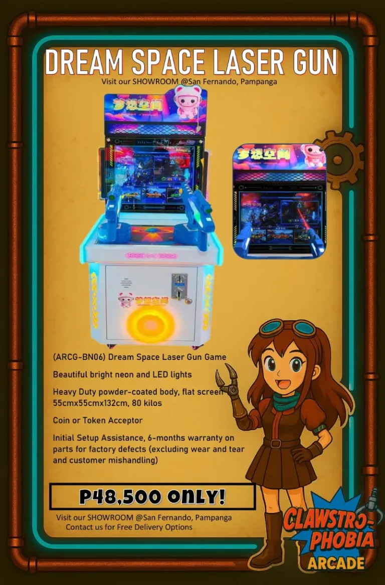 Dream Space Laser Gun arcade machine for sale Pampanga – LED shooting game