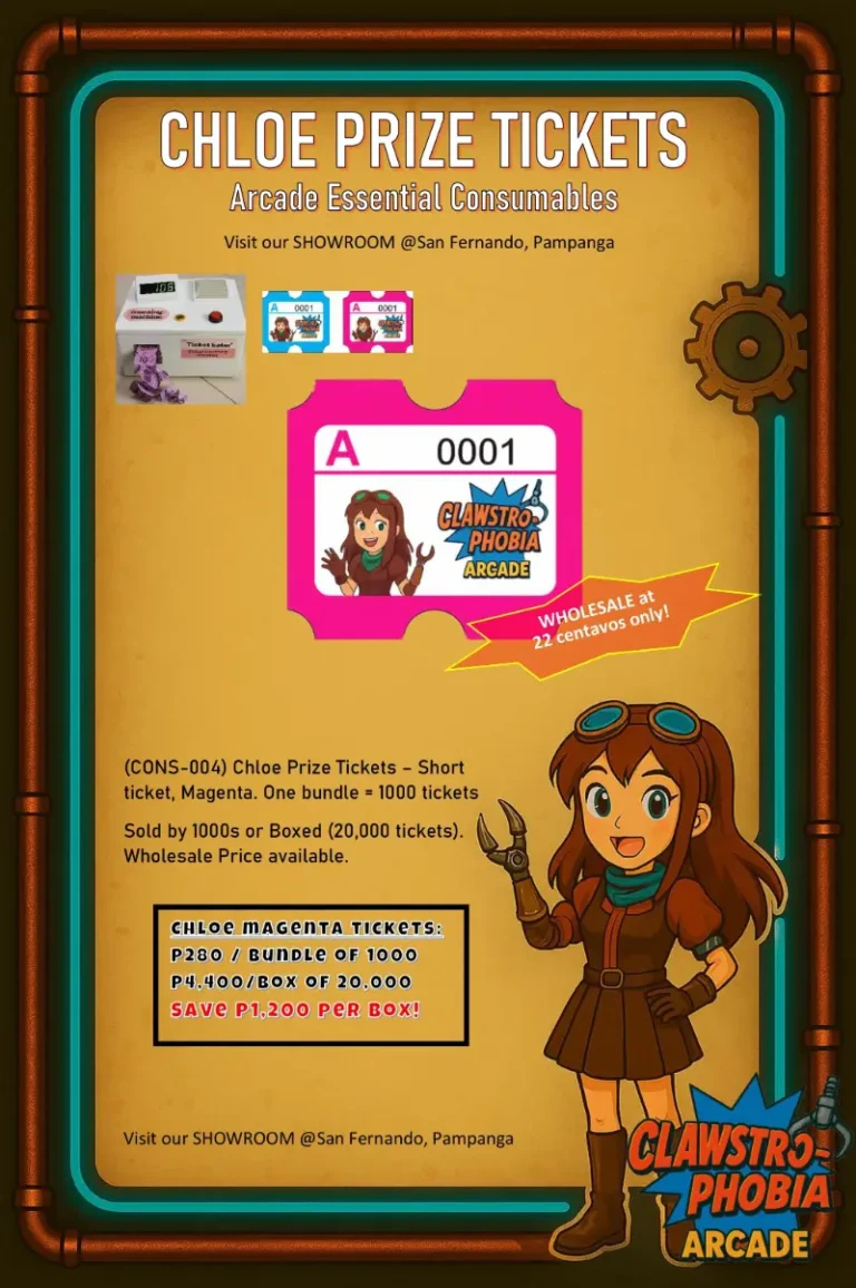 Arcade prize tickets for sale Pampanga – Chloe magenta ticket rolls
