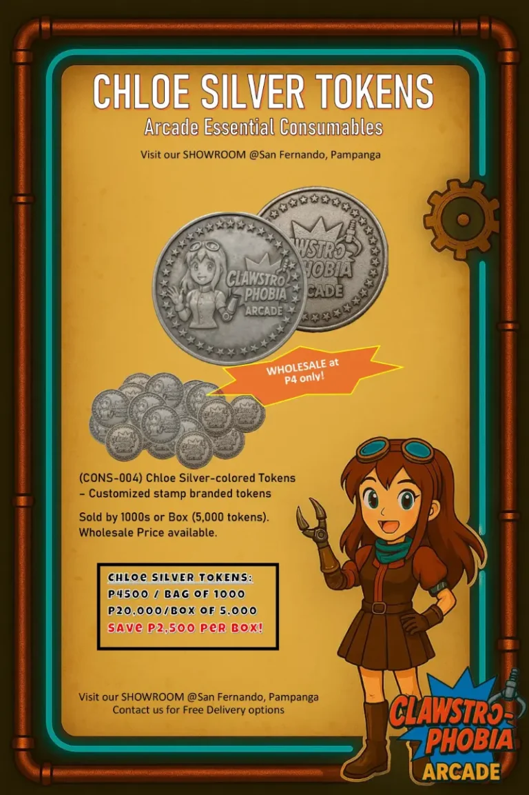 Arcade tokens for sale Pampanga – Chloe silver tokens wholesale