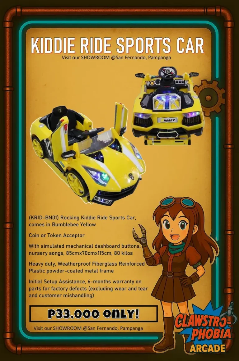 Kiddie ride sports car arcade machine for sale Pampanga – yellow bumblebee design