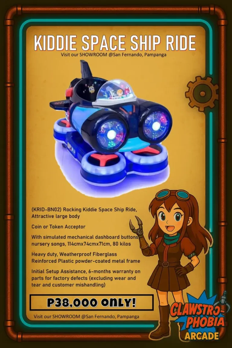 Kiddie spaceship ride arcade machine for sale Pampanga – rocking coin-operated game