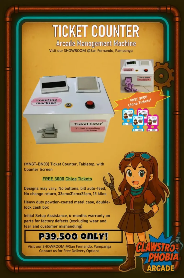 Ticket counter arcade machine for sale Pampanga – ticket eater machine
