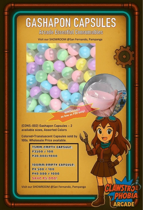 75mm and 100mm Empty Gashapon Capsules