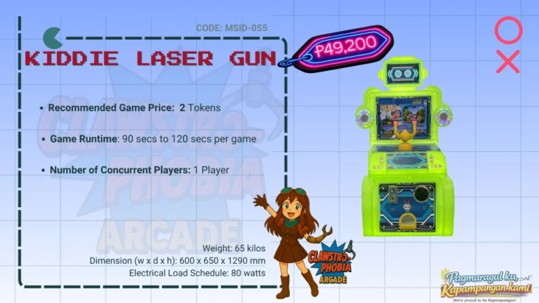 1-Player Kiddie Laser Gun Shooting Arcade Machine Game for Sale