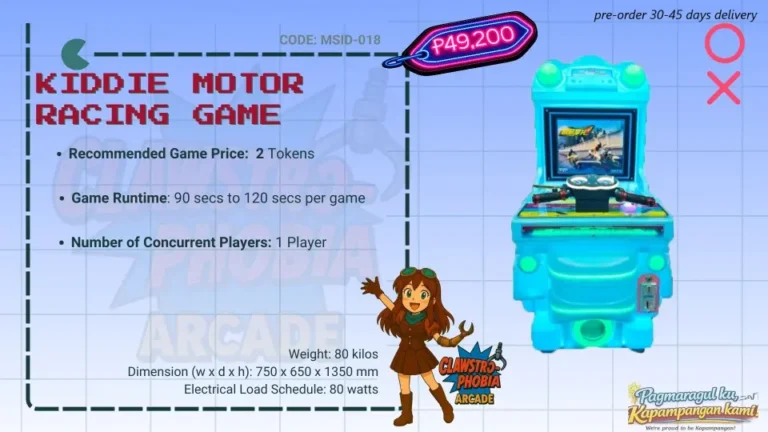 1-Player Kiddie Racing Game Arcade Machine for Sale
