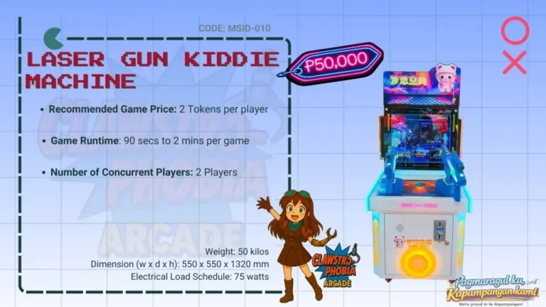 2-Player Laser Gun Shooting Game Arcade Machine for Sale