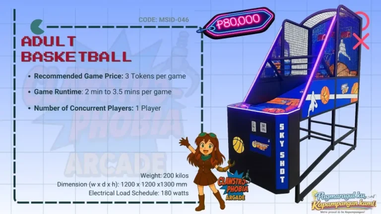 Adult Size Basketball Arcade Machine Game for Sale