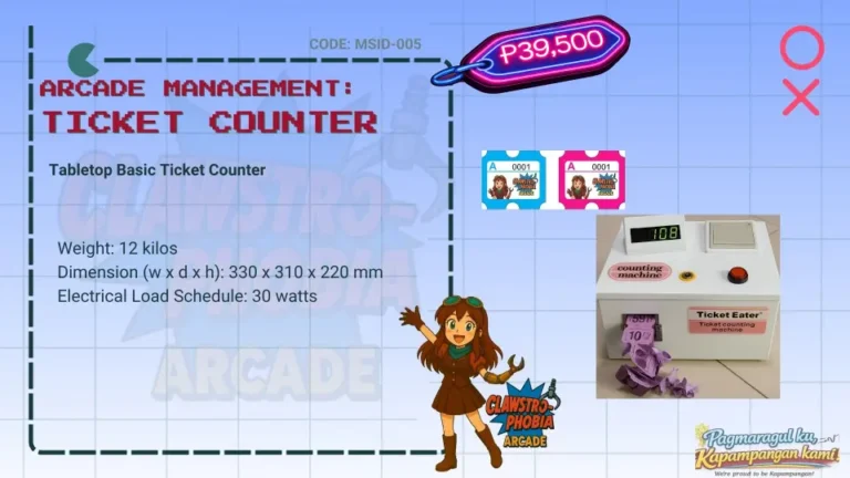 Tabletop Arcade Automatic Ticket Counter Arcade Machine for Sale