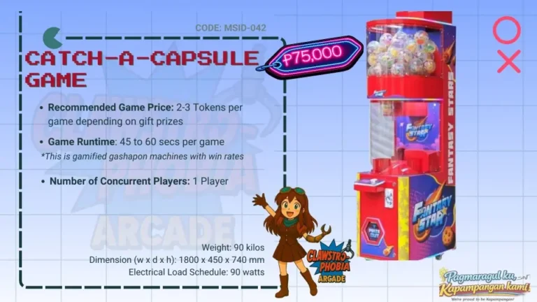 Catch-a-Capsule Fantasy Star Gahapon Game Arcade Machine for Sale