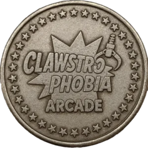 Clawstrophobia Branded Tokens for Arcade Machine for Sale