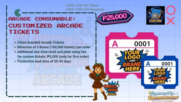 Arcade prize tickets for sale Pampanga – Chloe magenta ticket prize redemption
