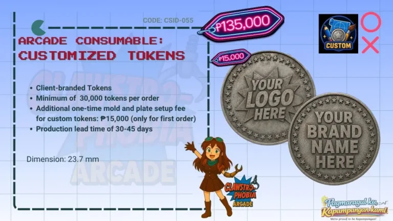 Custom-branded Arcade Token for Sale