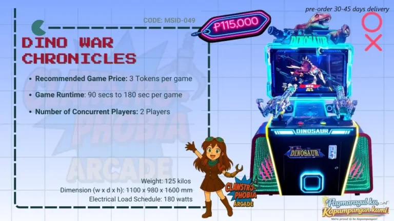 Dino Wars Laser Shooting Game Arcade Machine for Sale