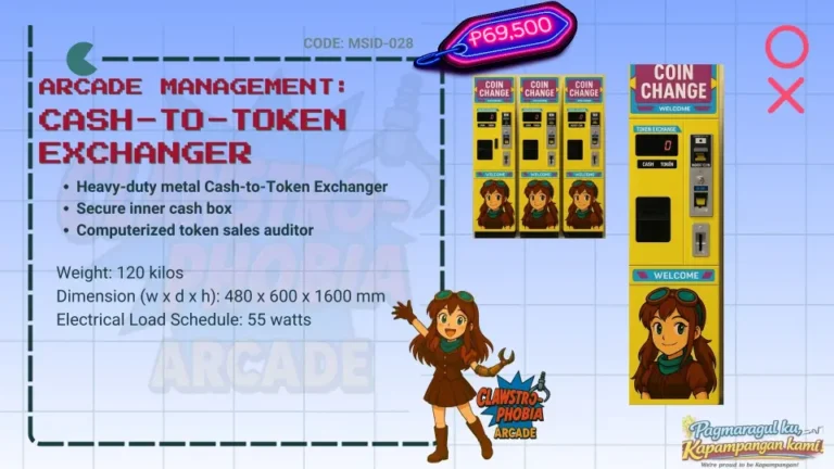 Automatic Cash to Token Exchanger Arcade Machine for Sale