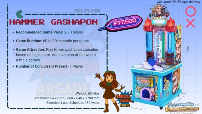Brand New Hit The Hamster Hammer Game with Gashapon Capsule Arcade Machine for Sale