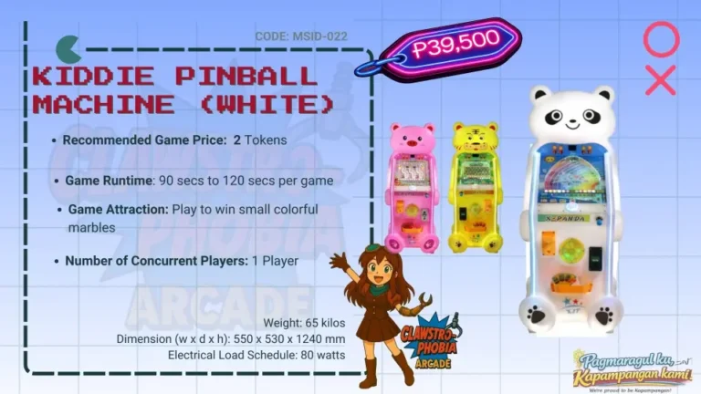 Kiddie Pinball Game with Free Marbles Arcade machine for Sale