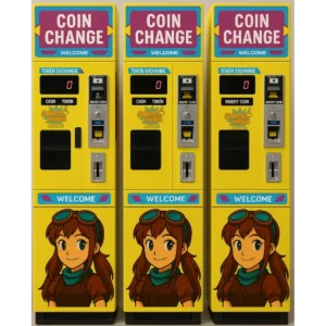 Automatic Cash to Token Exchanger Arcade Machine for Sale