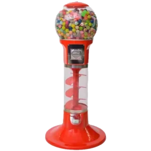 Red Spiral Gumball Machine for Sale
