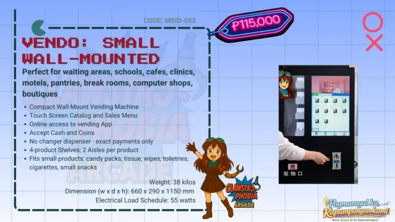 Non-Ref Touch Screen Wall Mounted Vending Machine for Sale
